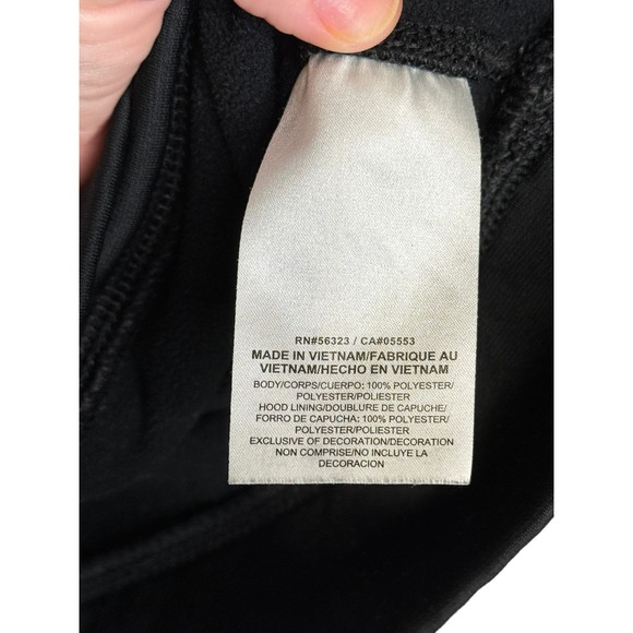 Nike Men Hoodie Sweatshirt Therma Fit Spell Out Logo Pullover Black Size Large - Picture 6 of 10